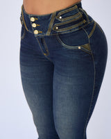 Jean Dama Skinny Azul