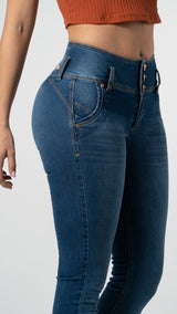 Jean Dama Skinny Azul