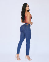 Jean Dama Skinny Azul Oscuro
