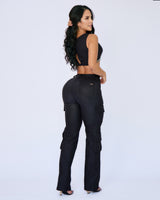 Pantalon Dama Cargo Negro