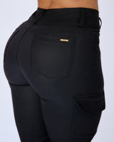 Pantalon Dama Cargo Negro