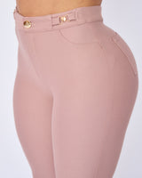 Pantalon Dama Recto Palo de rosa