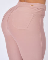 Pantalon Dama Recto Palo de rosa