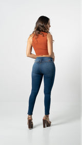Jean Dama Skinny Azul