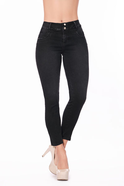 Jean Super Skinny Strech Negro 22122104-2